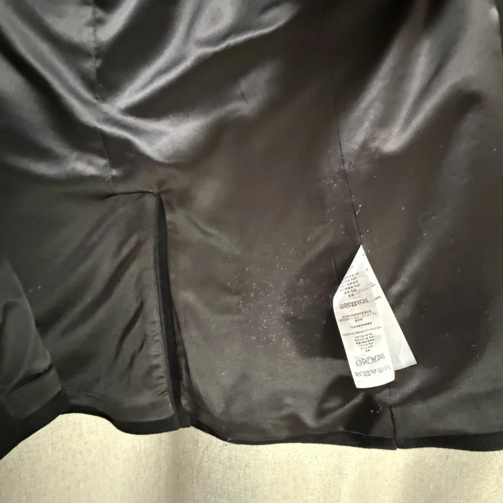 A/X Armani Exchange Women’s Black Wool Blend Pea Coat Jacket Lined Size Medium
